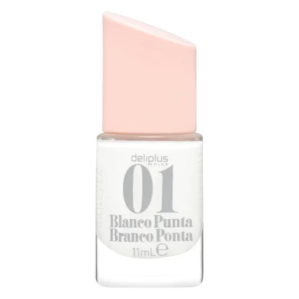 Laca de uñas manicura francesa Deliplus 01 blanco punta - 0.01 l - Imagen del producto en Findit