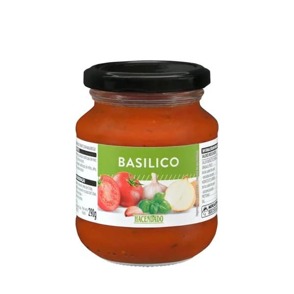 Salsa de tomate Basilico con albahaca Hacendado - 0.29 kg - Imagen del producto en Findit