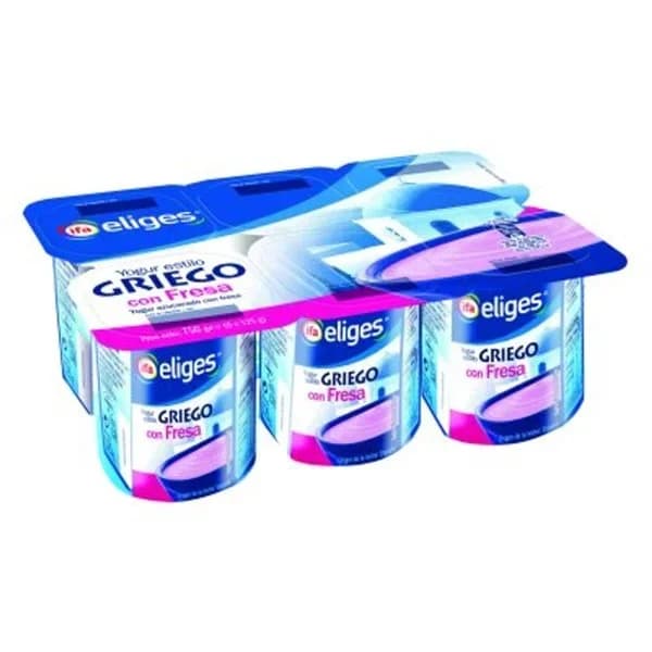 Yogur griego con fresa 6x125 g - 0.75 kg - Imagen del producto en Findit
