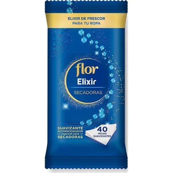 Suavizante para secadoras en hojas FLOR, paquete 40 unid. - 1 ud - Imagen del producto en Findit