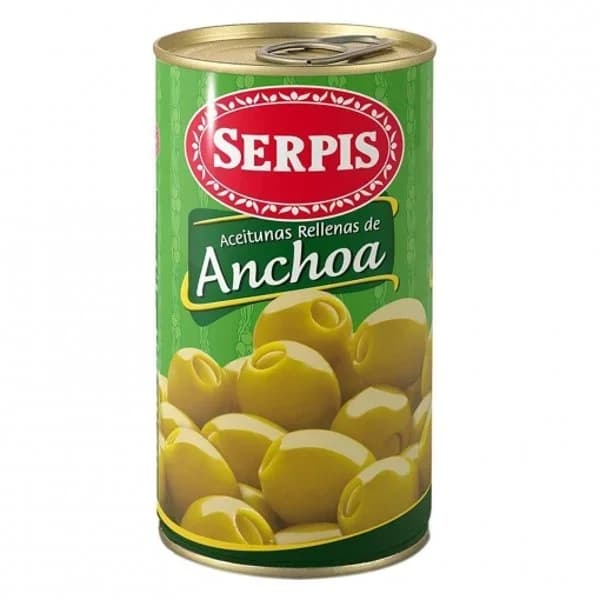 Aceituna rellena de anchoa 350 g - 0.15 kg - Imagen del producto en Findit