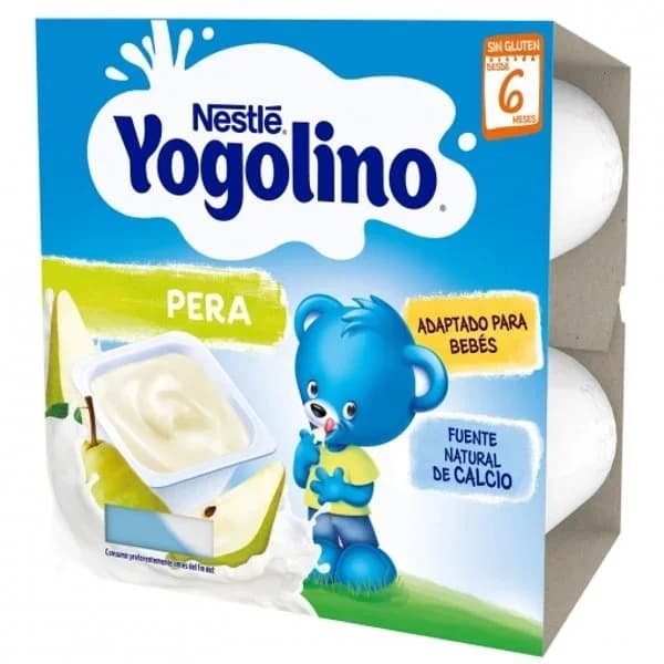 Yogur Infantil Yogolino sin Frío Pera 4UD - 0.4 kg - Imagen del producto en Findit