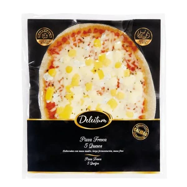Pizza 6 Quesos Con Crema De Trufa 430 gr - 0.43 kg - Imagen del producto en Findit