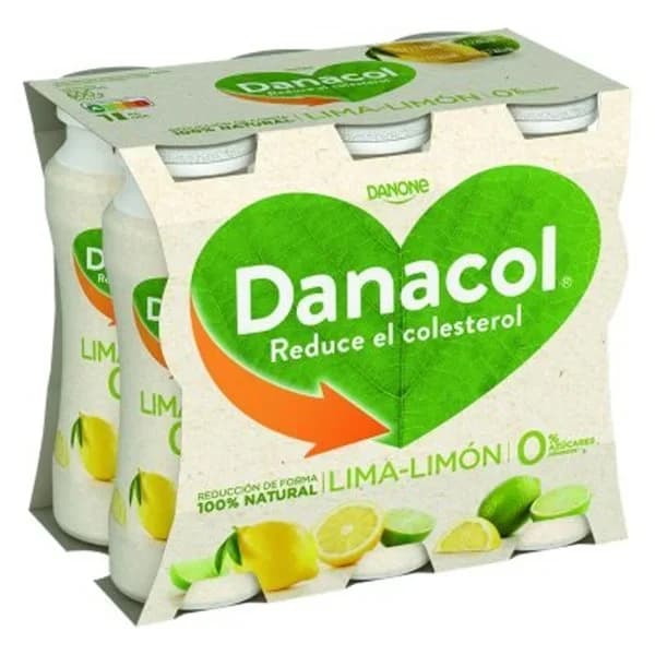 Yogur líquido con lima y limón 6x100 g - 0.58 l - Imagen del producto en Findit
