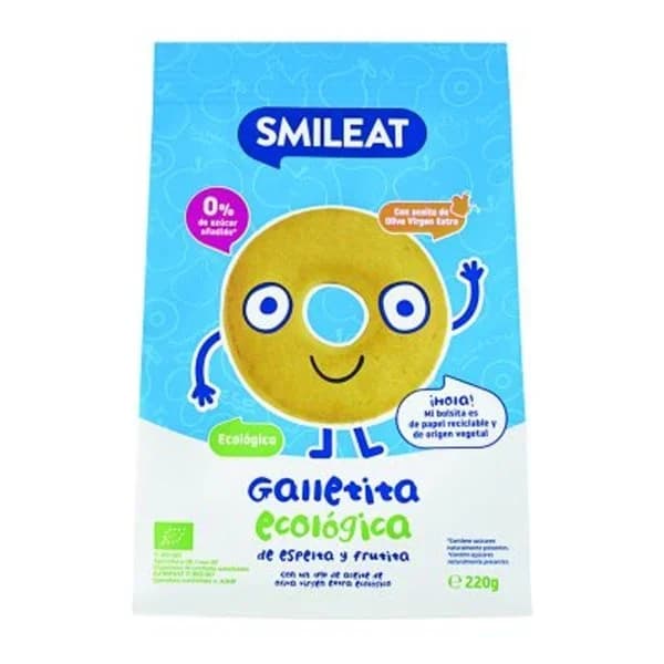 Galletitas ecológicas de espelta y manzana 100 g - 0.22 kg - Imagen del producto en Findit