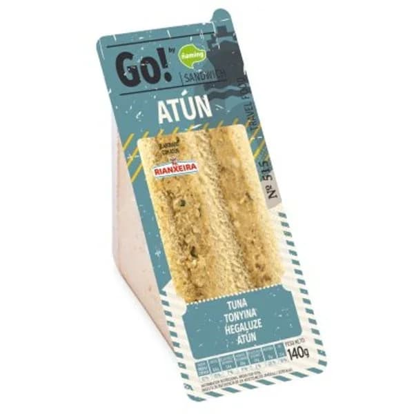 Sandwich de atún ÑAMING, 1 ud, 140 g - 0.14 kg - Imagen del producto en Findit