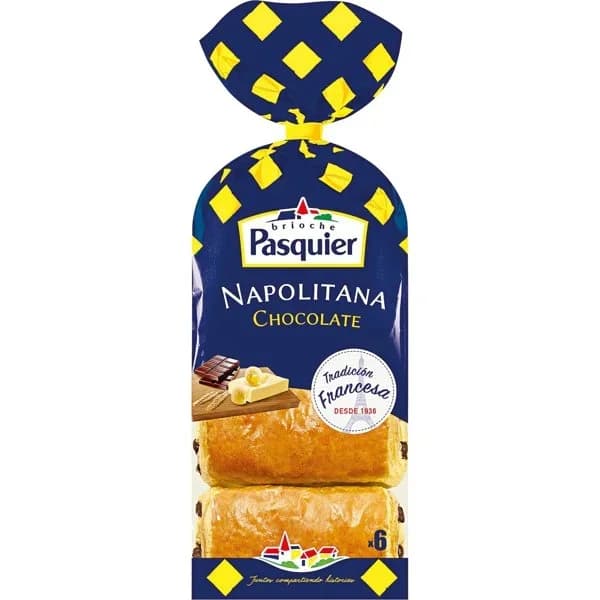 Napolitanas de chocolate 6 unidades - 0.27 kg - Imagen del producto en Findit