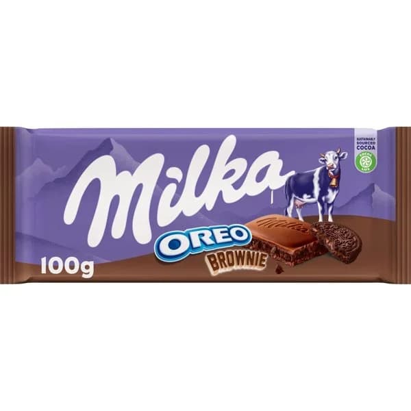 Chocolate brownie Oreo Milka 100 g. - 0.1 kg - Imagen del producto en Findit