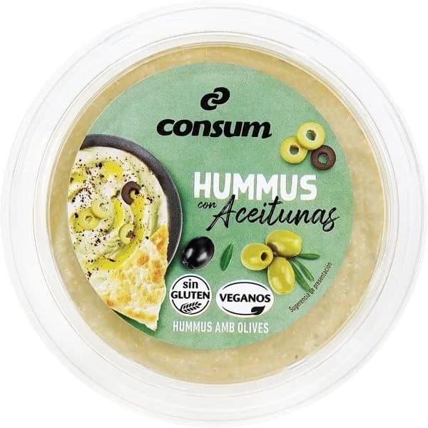 Hummus con aceitunas - 0.2 kg - Imagen del producto en Findit