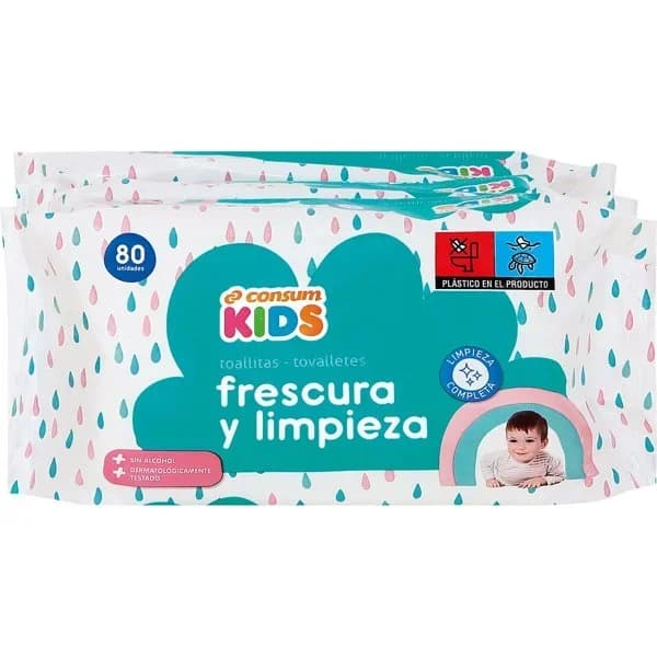 Toallita Limpieza y Fresc Pack 3 Unidades - 275 ud - Imagen del producto en Findit