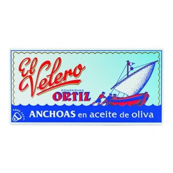 Anchoa en aceite de oliva ORTIZ El Velero, lata 29 g - 0.03 kg - Imagen del producto en Findit