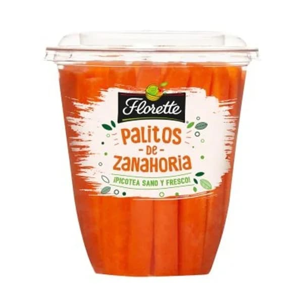 Palitos zanahoria vaso 165 g - 0.17 kg - Imagen del producto en Findit