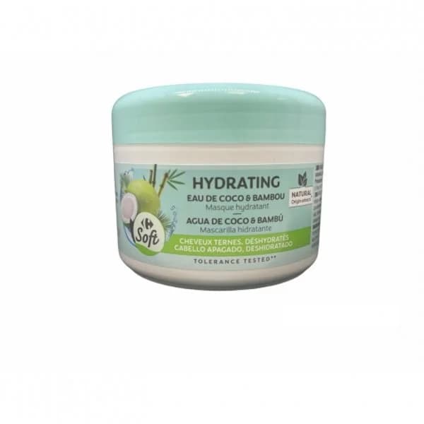Mascarilla capilar aceite de coco Carrefour Soft 300 ml. - 0.3 l - Imagen del producto en Findit