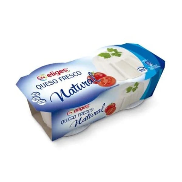 Queso fresco natural 2x250 g - 0.5 kg - Imagen del producto en Findit