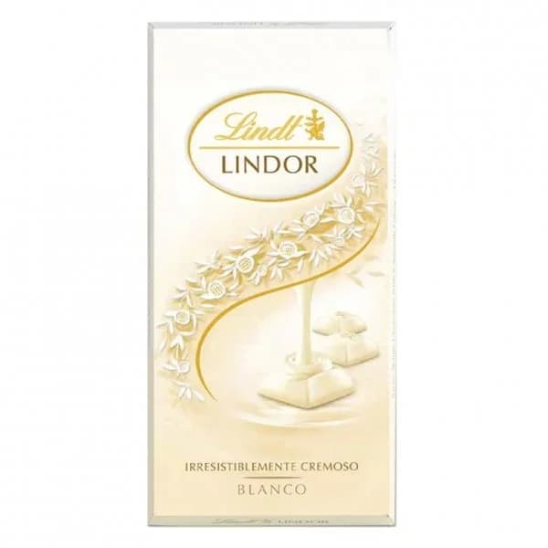 Chocolate blanco LINDT Lindor, tableta 100 g - 0.1 kg - Imagen del producto en Findit