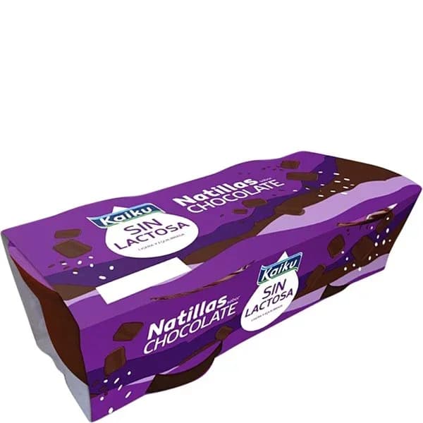 Natillas de chocolate Kaiku sin lactosa pack de 2 unidades de 125 g. - 0.25 kg - Imagen del producto en Findit