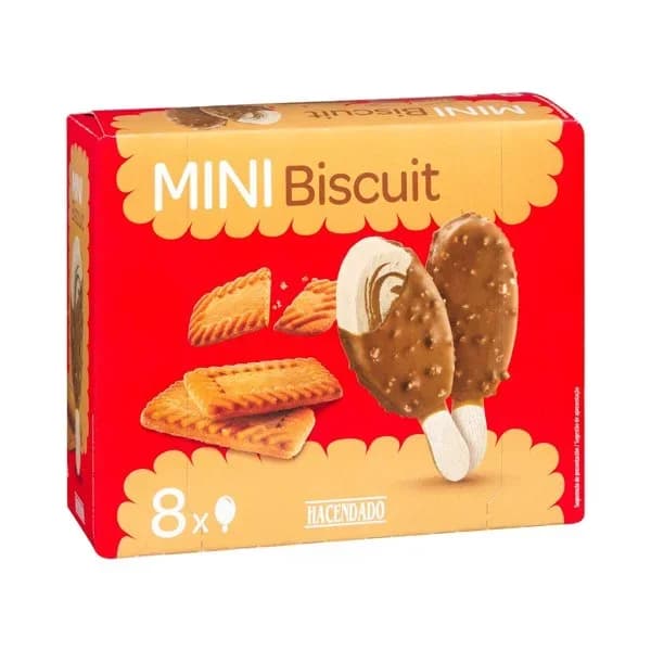 Helado mini bombón biscuit Hacendado - 0.48 l - Imagen del producto en Findit