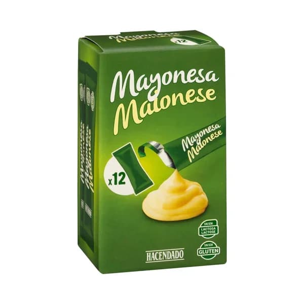 Mayonesa en sobres individuales Hacendado - 0.24 l - Imagen del producto en Findit