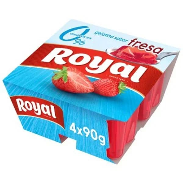 Gelatina fresa 4x90 g - 1 ud - Imagen del producto en Findit