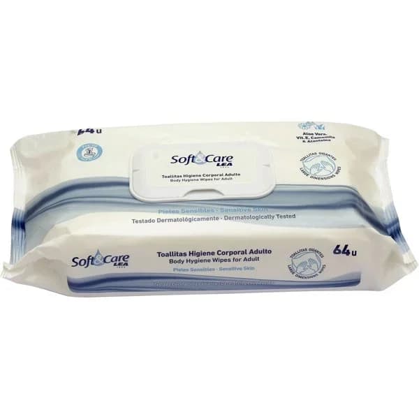 Toallitas para adulto LEA SOFT&CARE, caja 64 uds - 64 ud - Imagen del producto en Findit