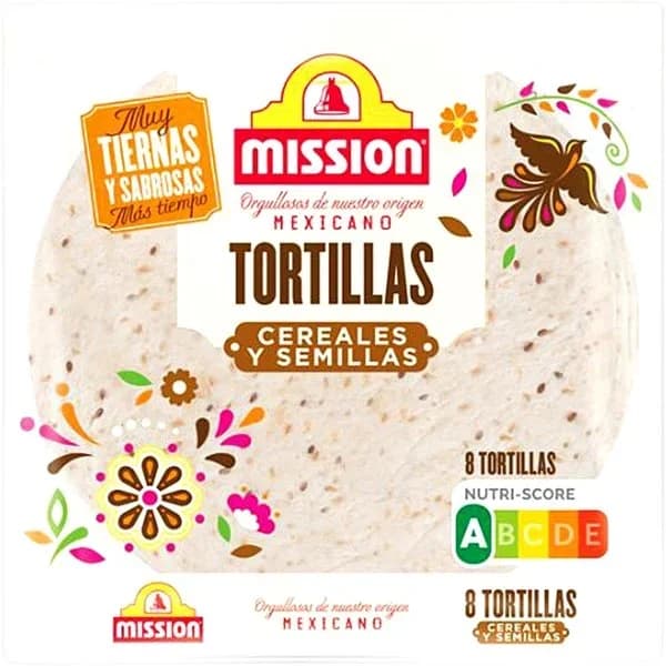 Tortillas con Cereales y Semillas - 0.37 kg - Imagen del producto en Findit