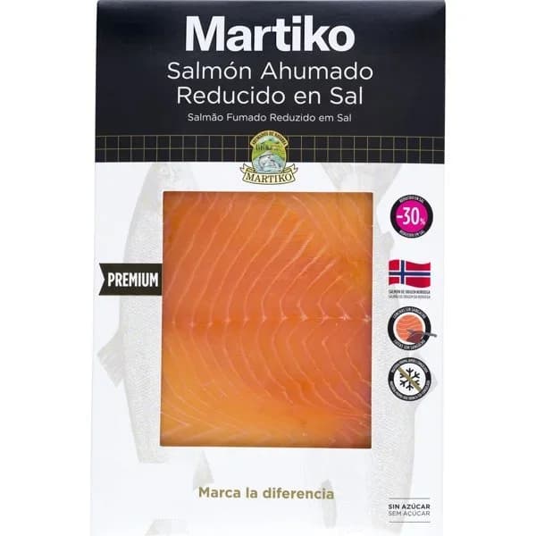Salmon Ahumado Reducido Sal - 0.08 kg - Imagen del producto en Findit