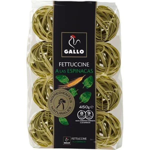 Pasta Fettuccine Espinacas - 0.45 kg - Imagen del producto en Findit