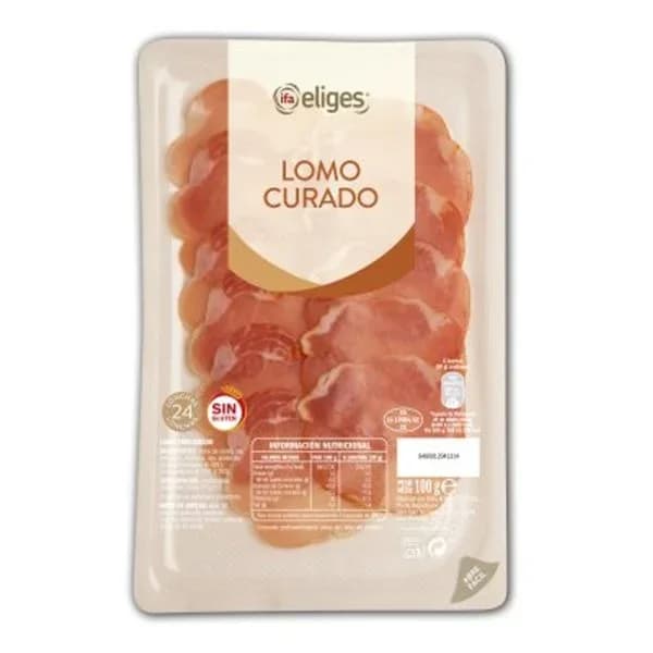 Lomo curado en lonchas 100 g - 0.1 kg - Imagen del producto en Findit
