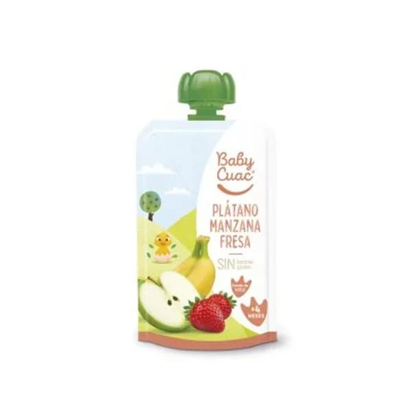 Papilla de plátano, manzana y fresa 120 g - 0.12 kg - Imagen del producto en Findit
