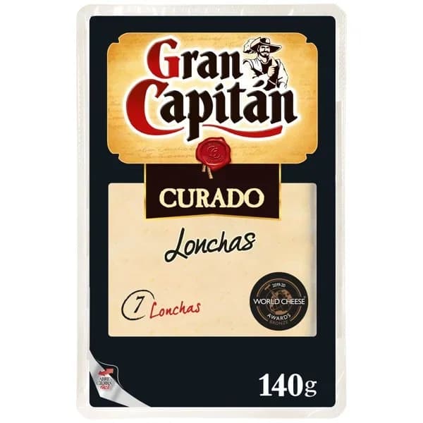 Queso Mezcla Curado Loncha 140G - 0.2 kg - Imagen del producto en Findit