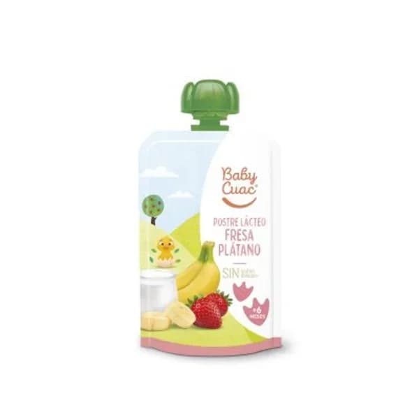 Bolsita de yogur líquido fresa y plátano 100 g - 0.1 kg - Imagen del producto en Findit