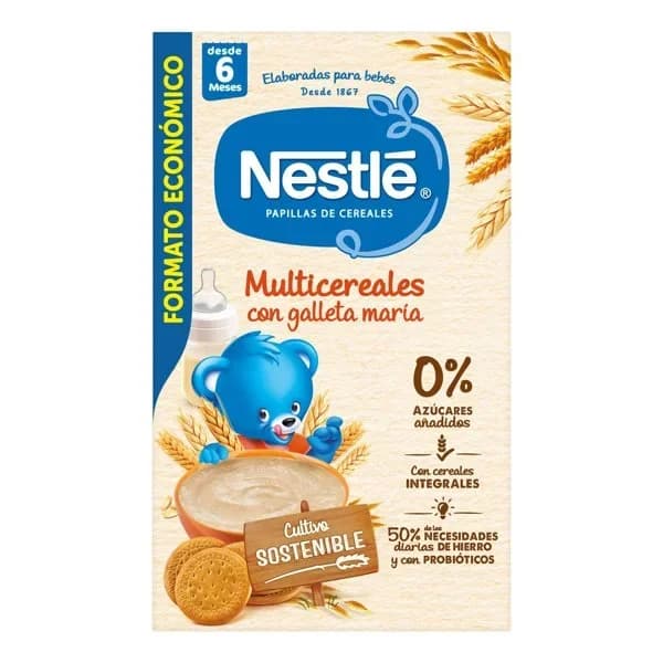 Papilla Infantil Multicereales y Galleta 500G - 0.26 kg - Imagen del producto en Findit