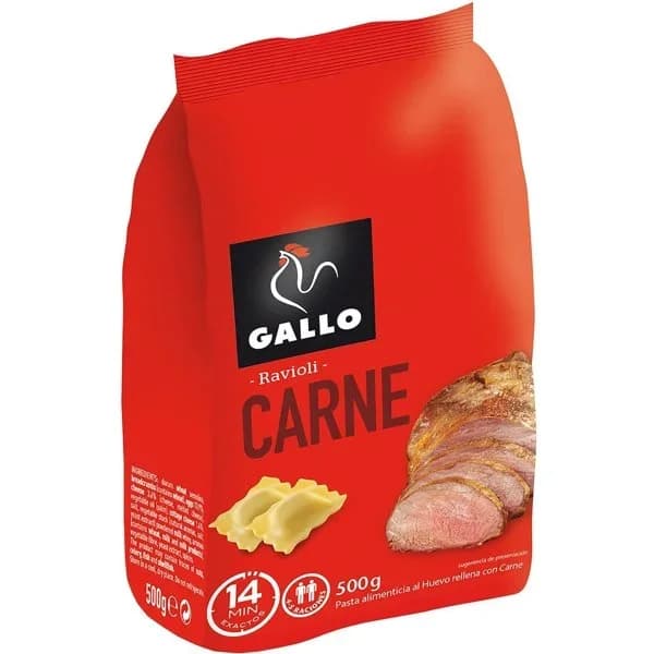 Ravioli de carne GALLO, paquete 500 g - 0.5 kg - Imagen del producto en Findit