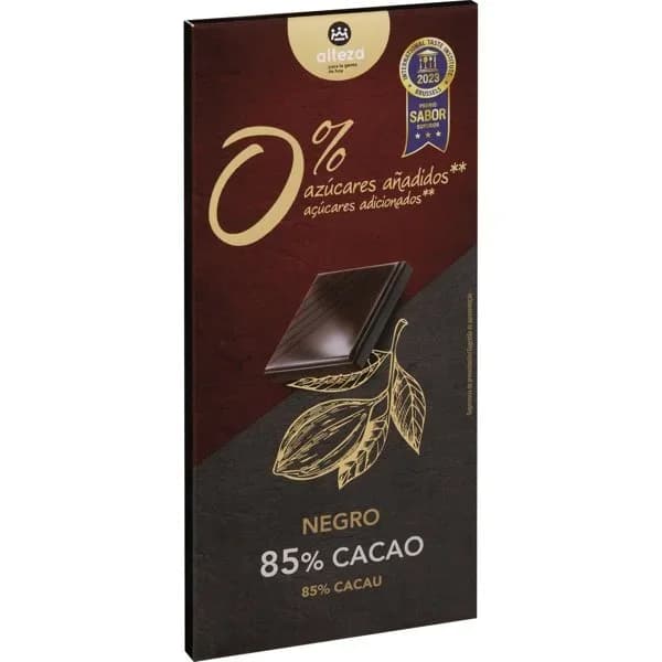 Chocolate Negro 85% sin Azúcar Tableta 100G - 0.1 kg - Imagen del producto en Findit