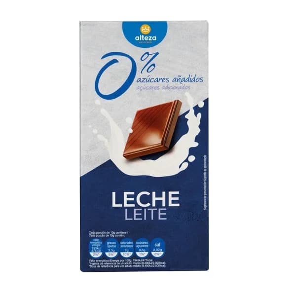 Chocolate Leche Sin Azucar - 0.1 kg - Imagen del producto en Findit