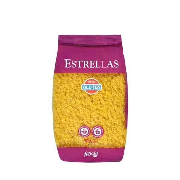 Pasta estrellas sin gluten Felicia - 0.5 kg - Imagen del producto en Findit