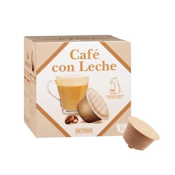 Café con leche en cápsula Hacendado - 1 ud - Imagen del producto en Findit