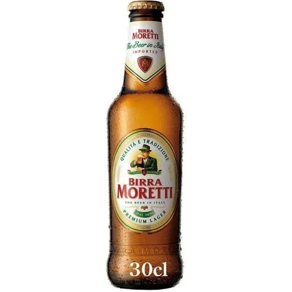 Cerveza Birra Moretti L'autentica Lager botella 33 cl. - 0.33 l - Imagen del producto en Findit