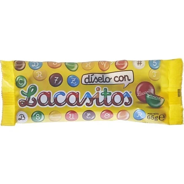 Grageas de chocolate LACASITOS, bolsa 65 g - 0.07 kg - Imagen del producto en Findit
