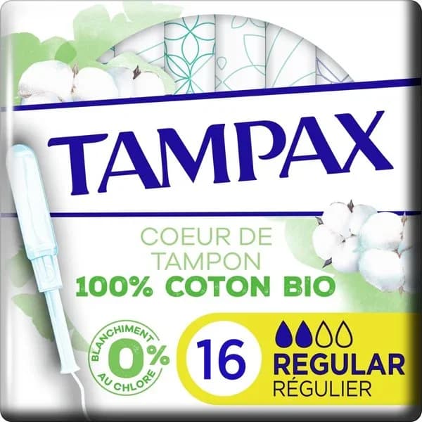 Tampón regular TAMPAX NATURALS, caja 16 uds - 16 ud - Imagen del producto en Findit