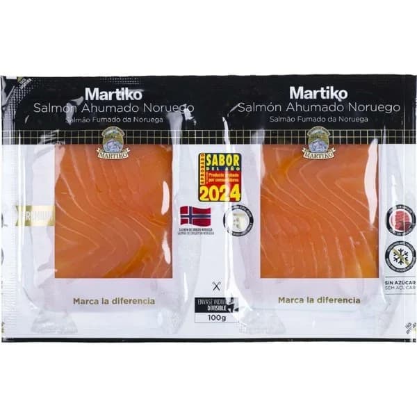Salmón ahumado 2x50 g - 0.1 kg - Imagen del producto en Findit