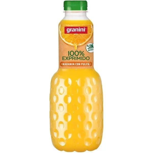 Zumo de naranja exprimido con pulpa GRANINI, botella 1 litro - 1 ud - Imagen del producto en Findit