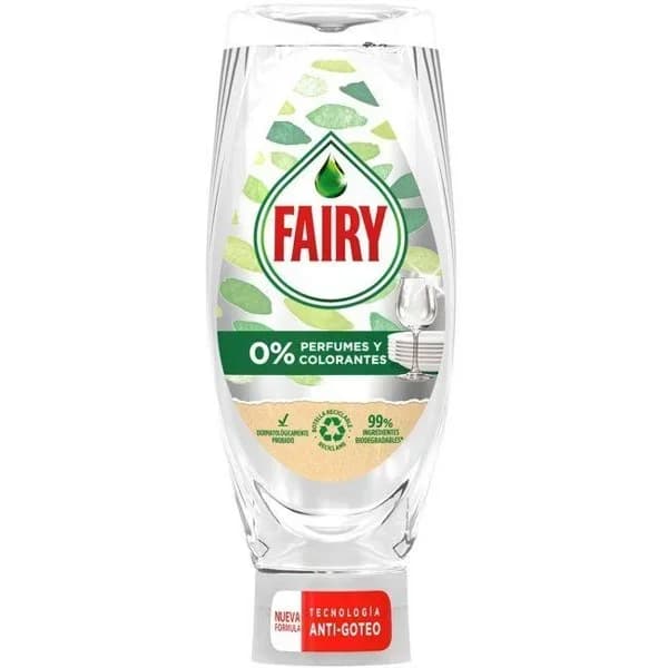 Lavavajillas a mano Maxi Poder Natural 0% Fairy 640 ml. - 1 ud - Imagen del producto en Findit