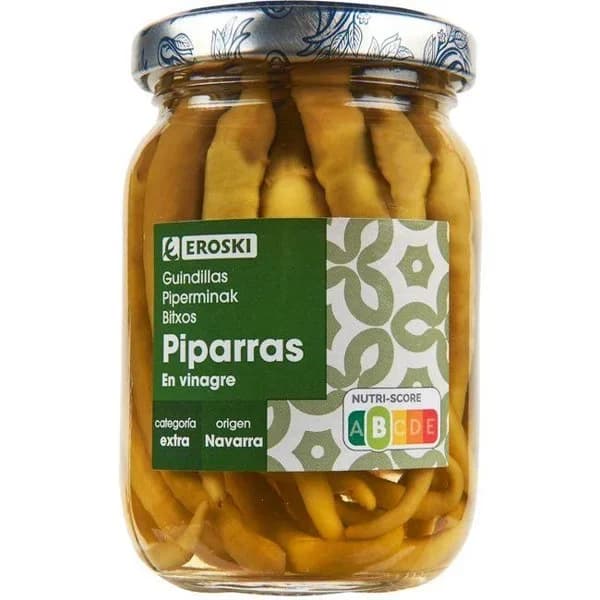 Guindillas EROSKI, frasco 60 g - 0.06 kg - Imagen del producto en Findit