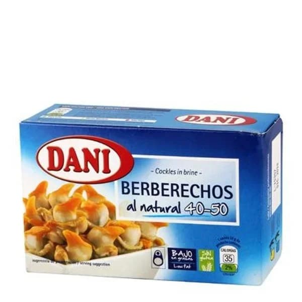 Berberechos al natural Dani sin gluten 62 g. - 1 ud - Imagen del producto en Findit