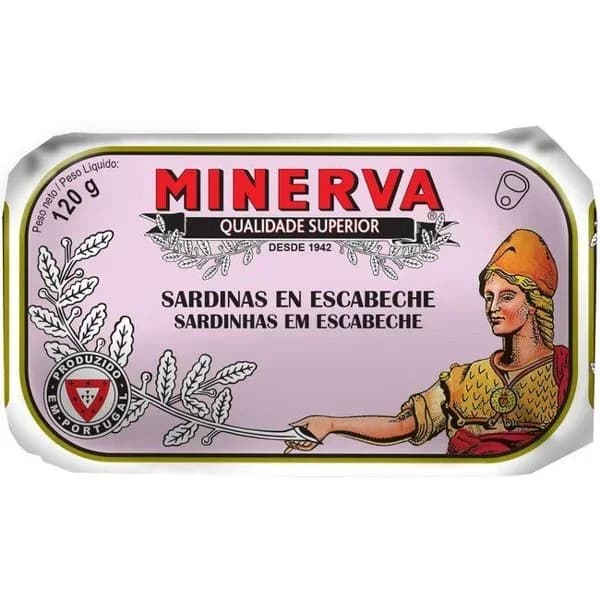 Sardinas en escabeche MINERVA, lata 120 g - 1 ud - Imagen del producto en Findit