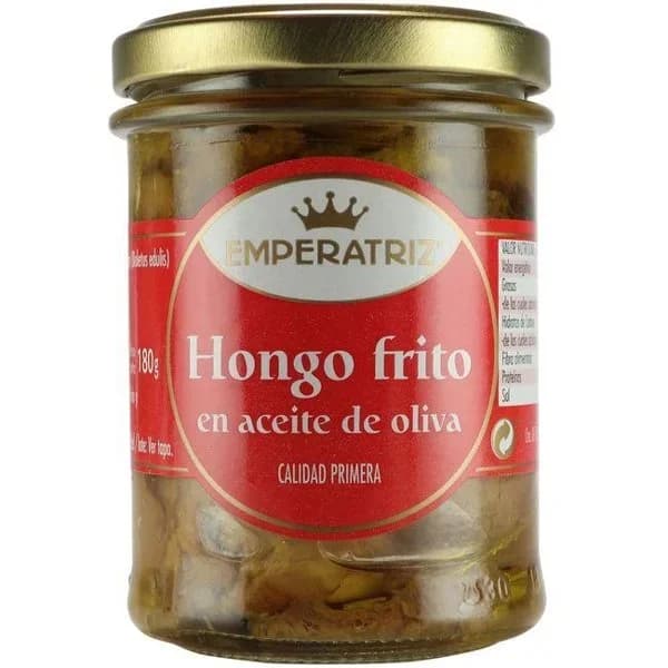 Hongo frito en aceite de oliva EMPERATRIZ, frasco 130 g - 0.13 kg - Imagen del producto en Findit