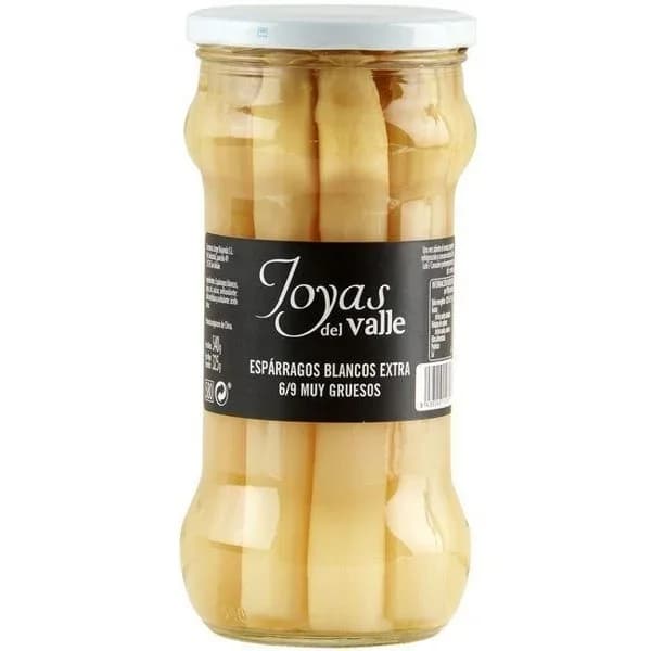 Espárrago muy grueso 6/9 JOYAS DEL VALLE, frasco 325 g - 0.33 kg - Imagen del producto en Findit