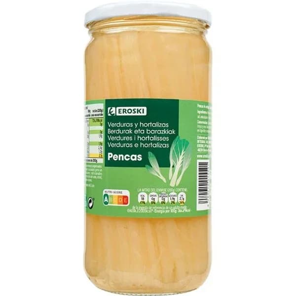 Penca de acelga EROSKI, frasco 400 g - 0.4 kg - Imagen del producto en Findit