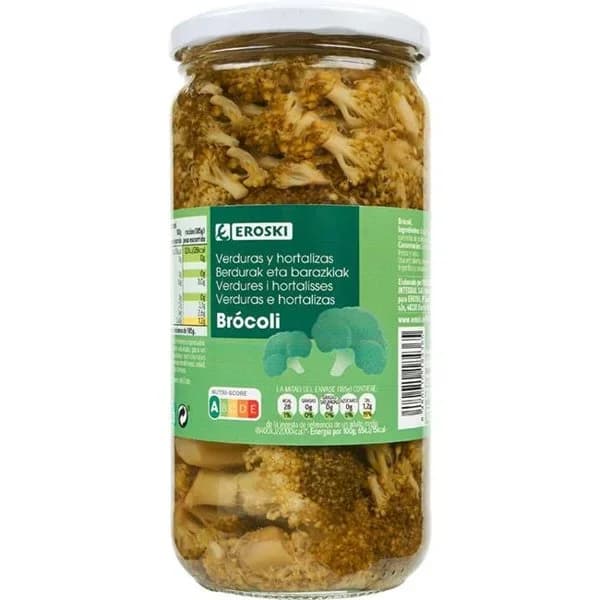 Brócoli EROSKI, frasco 370 g - 1 ud - Imagen del producto en Findit
